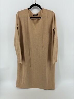 Hawick 100% Cashmere of Scotland Elegant Tan Women's Dress